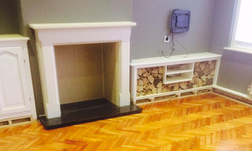 Cast iron fireplace fully restored